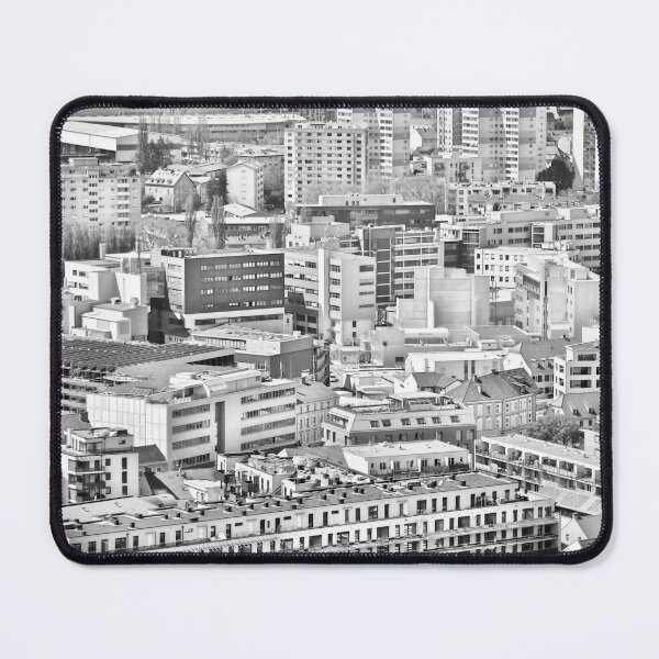 Item preview, Geometric city shapes, Graz, grayscale designed and sold by paulboizot.