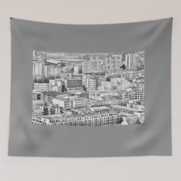 Item preview, Geometric city shapes, Graz, grayscale designed and sold by paulboizot.
