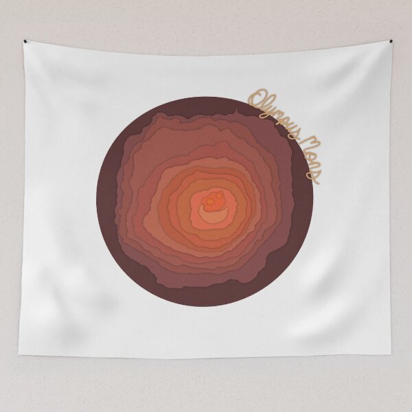 Item preview, Olympus Mons Paper Cutout Topographic Map designed and sold by 1701-Z.
