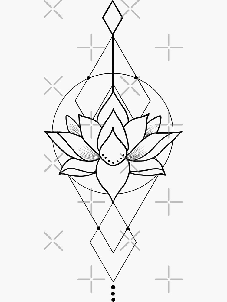 Harmony Symbol With Lotus And Sacred Geometry Tattoo Boho Art Vector, Tattoo  Drawing, Lotus Drawing, Tattoo PNG and Vector with Transparent Background  for Free Download