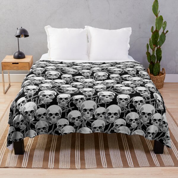 Item preview, Retro Monochrome Skulls designed and sold by Fine Prints.