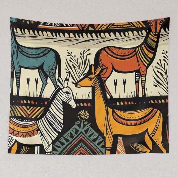 Item preview, African ethno gazelles designed and sold by WildlifeSafari.
