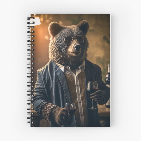 Item preview, Raising a Glass to Corporate Resilience: The Bear's Cheers designed and sold by creative-maxim.