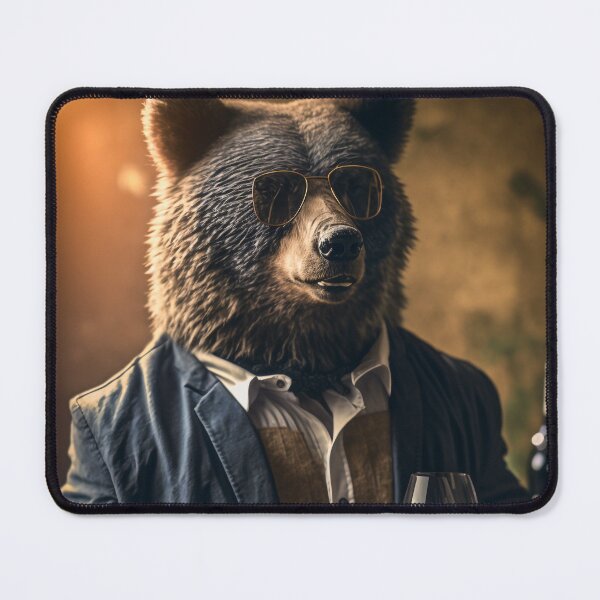 Item preview, Raising a Glass to Corporate Resilience: The Bear's Cheers designed and sold by creative-maxim.