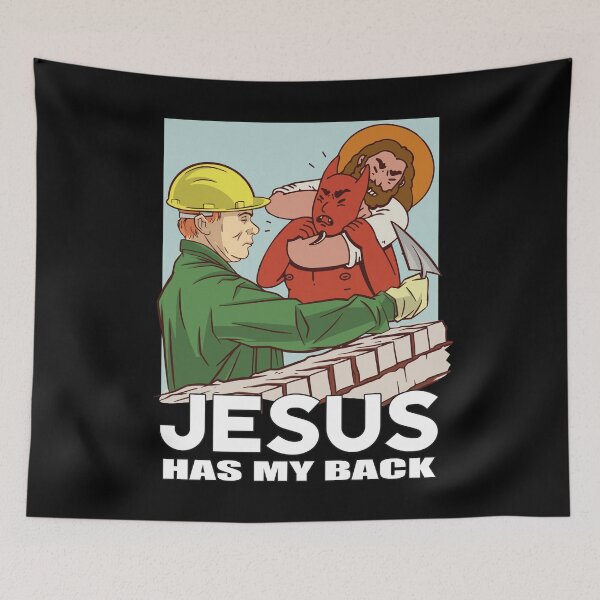 Item preview, Jesus Mason Construction Worker Cartoon designed and sold by MrEddie10.