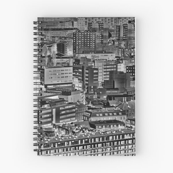 Item preview, Geometric city shapes, Graz, grayscale inverted designed and sold by paulboizot.