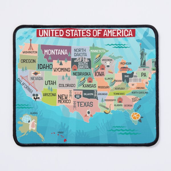 Item preview, Map of the United States for Children designed and sold by Warrior Veteran Clothing.