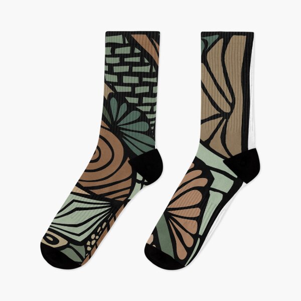 Item preview, abstract organic shapes jungle colors designed and sold by Une Affaire de Filles.