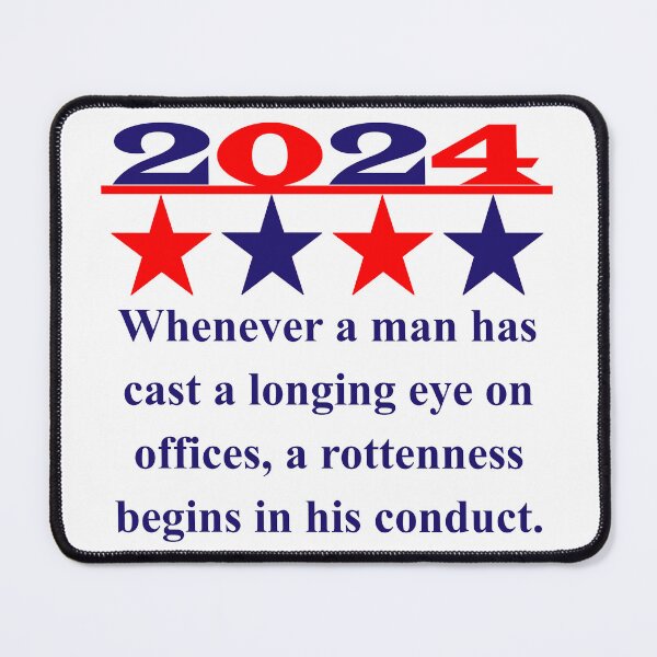 Item preview, Whenever A Man Has Cast - Political Quote designed and sold by CrankyOldDude.