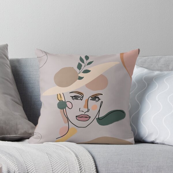 Item preview, Abstract boho art modern beautiful woman face designed and sold by Ndli.