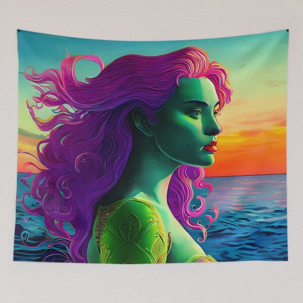 Item preview, Fantasía surrealista de sirena designed and sold by ElLocoMus.