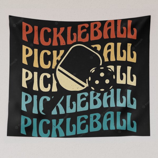 Item preview, Pickleball, picklelball, pickleball colorful vintage designed and sold by mwagie.