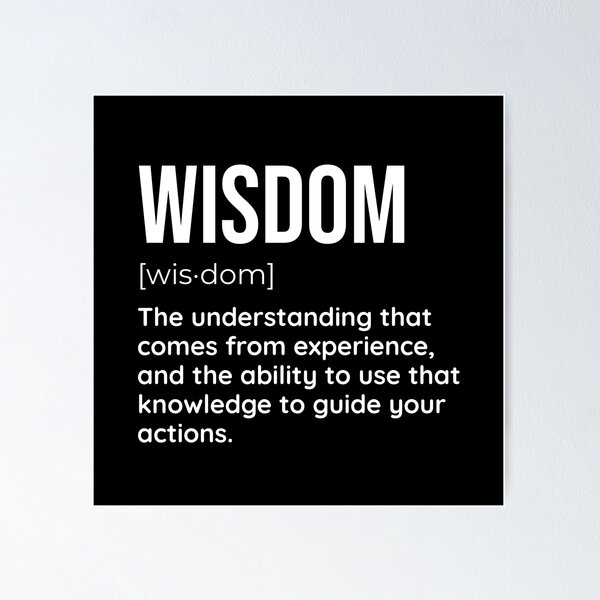 Item preview, Find Your Way with This Inspirational Fake Definition Design for Wisdom designed and sold by SimpliText.