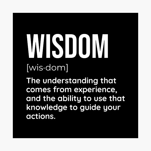 Item preview, Find Your Way with This Inspirational Fake Definition Design for Wisdom designed and sold by SimpliText.