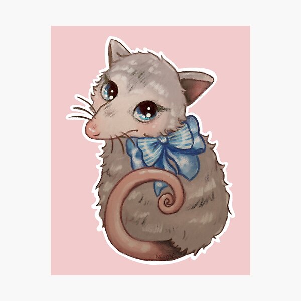 Item preview, Kitsch Vintage Trash Cat Opossum designed and sold by Jenna Wing-Hu.