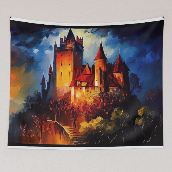 Item preview, Dracula's Castle designed and sold by SpookshowDesign.