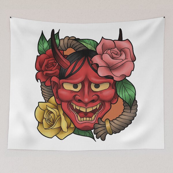 Item preview, Hannya And Roses designed and sold by Xyluxus.