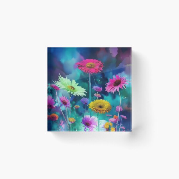 Item preview, Watercolor Gerbera Daisies designed and sold by Verdant Rose Studio.