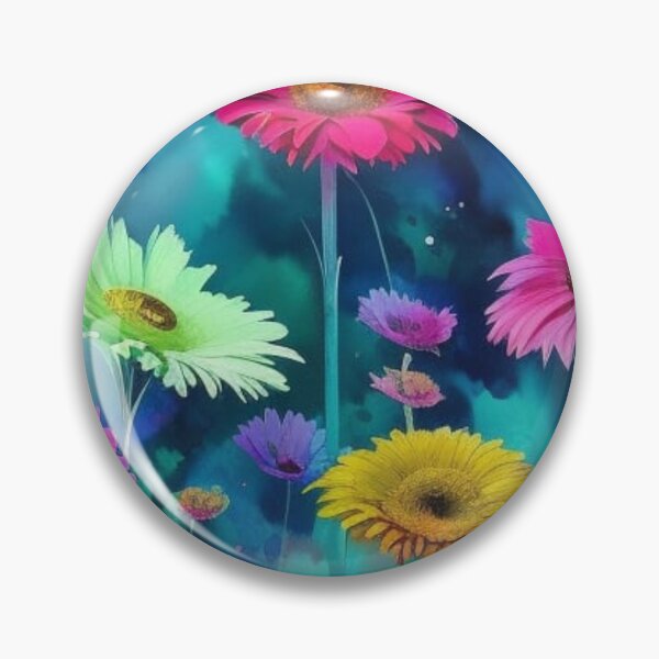 Item preview, Watercolor Gerbera Daisies designed and sold by Verdant Rose Studio.