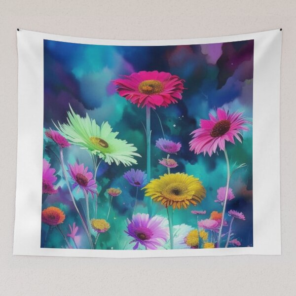 Item preview, Watercolor Gerbera Daisies designed and sold by Verdant Rose Studio.