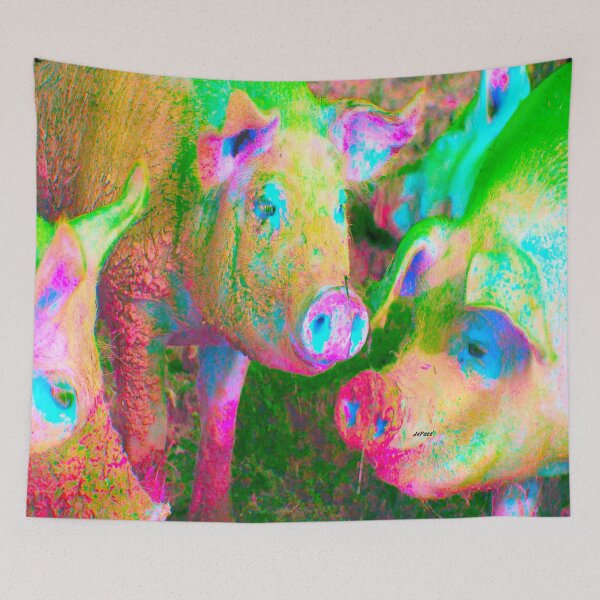 Item preview, Colorful Pigs and Mud - dePace' designed and sold by mrpropcake.