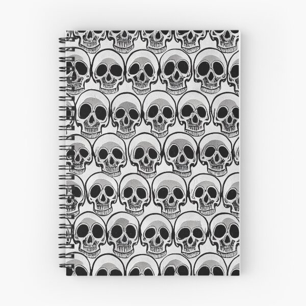 Item preview, Monochrome Cute Skull Pattern designed and sold by Fine Prints.