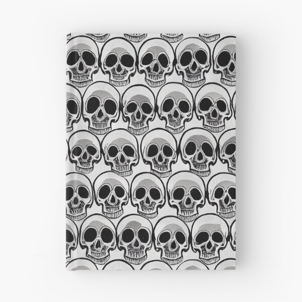 Item preview, Monochrome Cute Skull Pattern designed and sold by Fine Prints.