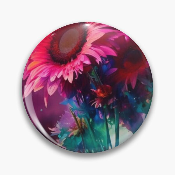 Item preview, Watercolor Gerbera Daisies designed and sold by Verdant Rose Studio.