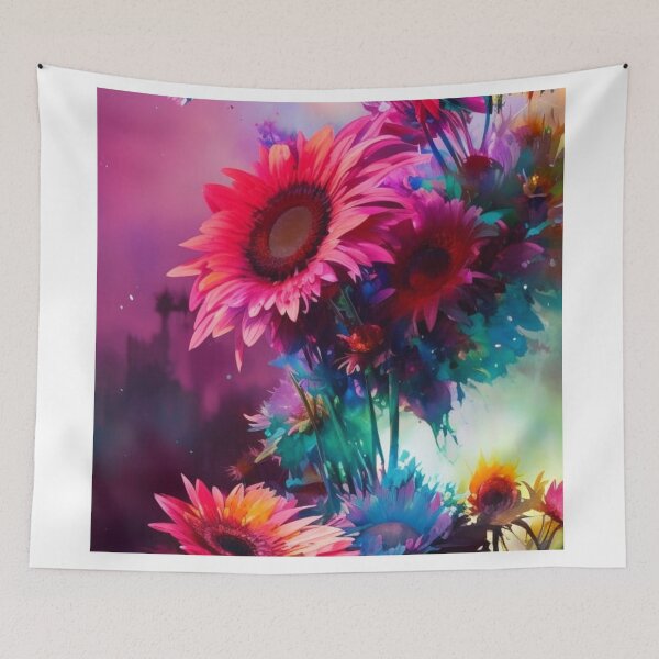 Item preview, Watercolor Gerbera Daisies designed and sold by Verdant Rose Studio.