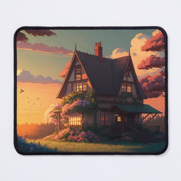 Item preview, Forest Cottage with Overgrown Flowerbeds designed and sold by Subtle Reality Shift.
