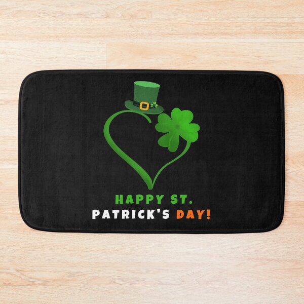 Item preview,  St Patricks Day Clover Heart Green Hat Happy St. Patrick's Day designed and sold by FreeMind-Design.