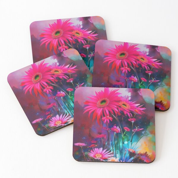 Item preview, Watercolor Gerbera Daisies designed and sold by Verdant Rose Studio.