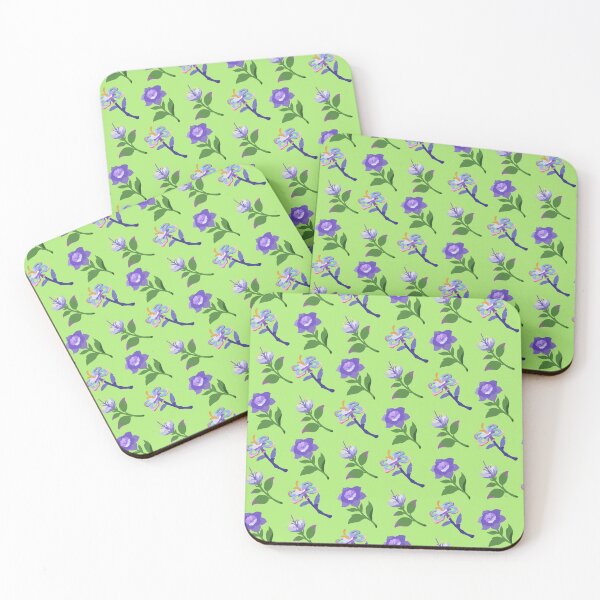 Item preview, Estampado de flores Sumeru (verde) designed and sold by casserolestan.