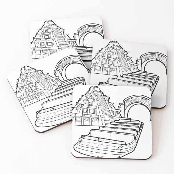 Item preview, Gran Fiesta Tour Boat Ride Icons Black and White designed and sold by Sommerman1.