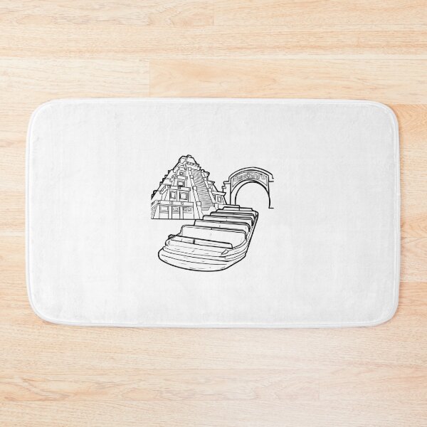 Item preview, Gran Fiesta Tour Boat Ride Icons Black and White designed and sold by Sommerman1.