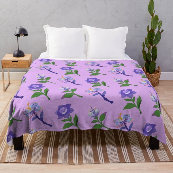 Item preview, Sumeru Flowers Print (Purple) designed and sold by casserolestan.