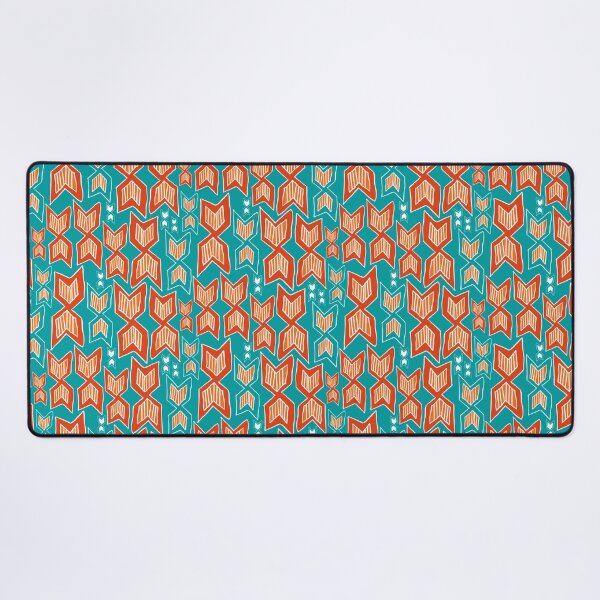 Item preview, turquoise and orange abstract bow tie doodle designed and sold by kobyakov.