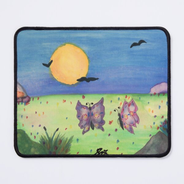 Item preview, Watercolor Illustration Butterflies Love Couple Spring Sun Pasture designed and sold by Jonah Augustin Gray.