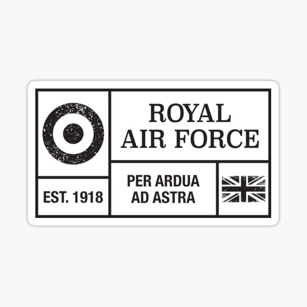 Vista previa del artículo con la obra «Moto de la Royal Air Force, Per Ardua Ad Astra», diseñado y vendido por ForcesMerch.