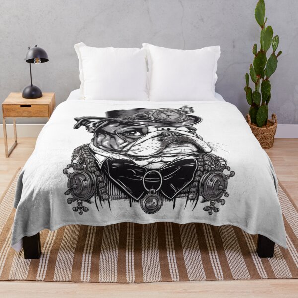 Item preview, steampunk bulldog illustration designed and sold by Gerald Waters.