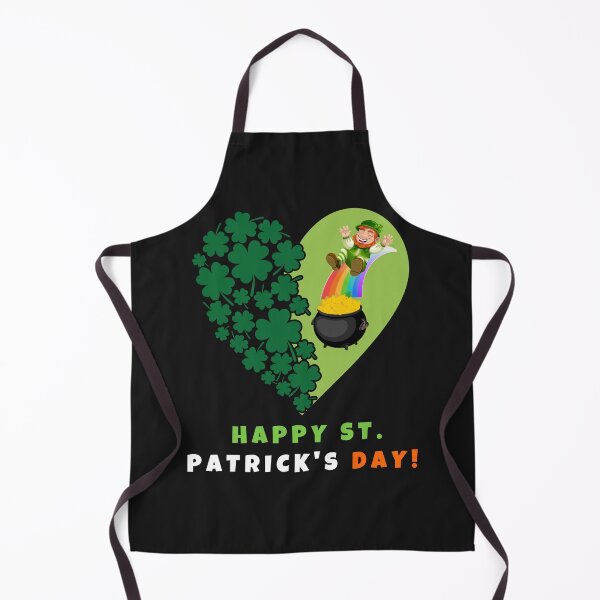 Artikelvorschau, St. Patricks Day Clover Heart Leprechaun Rainbow Golden Coins Pot Happy St. Patrick's Day entworfen und verkauft von FreeMind-Design.