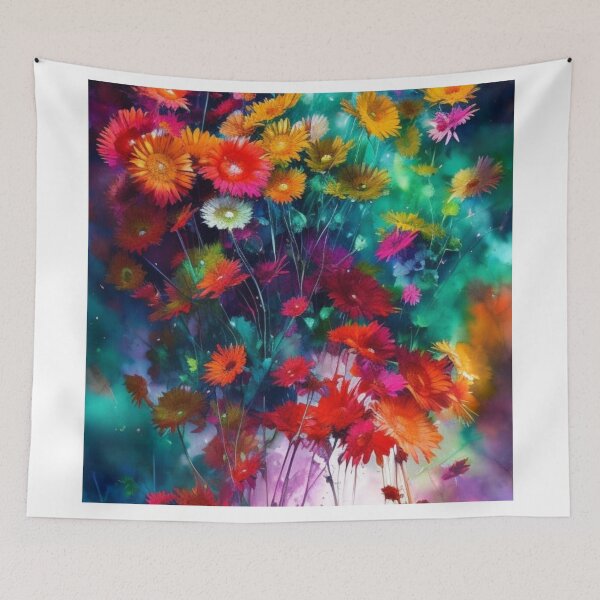 Item preview, Watercolor Gerbera Daisies designed and sold by Verdant Rose Studio.