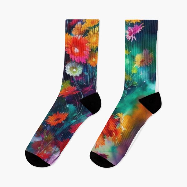 Item preview, Watercolor Gerbera Daisies designed and sold by Verdant Rose Studio.