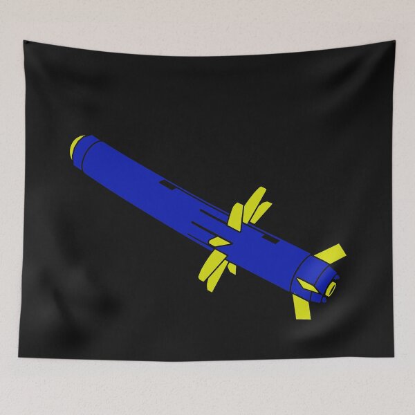 Item preview, FGM-148 Javelin Missile in Ukrainian Colors designed and sold by plushyTamer.