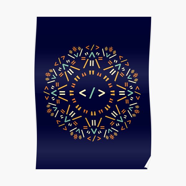 Code Mandala - Html Poster