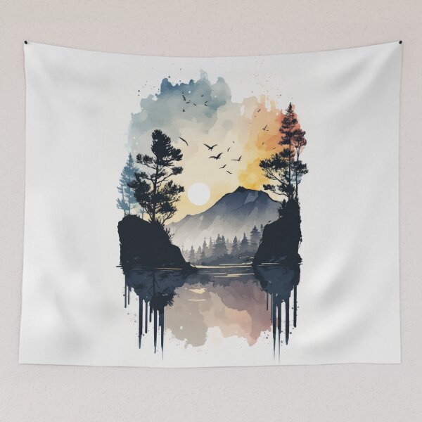 Item preview, Watercolor Naturescape  designed and sold by Enea Kelo.