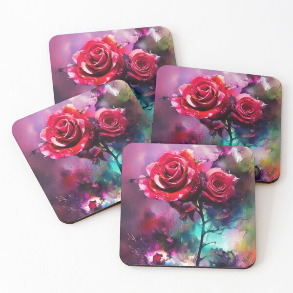 Item preview, Watercolour Red Roses designed and sold by Verdant Rose Studio.