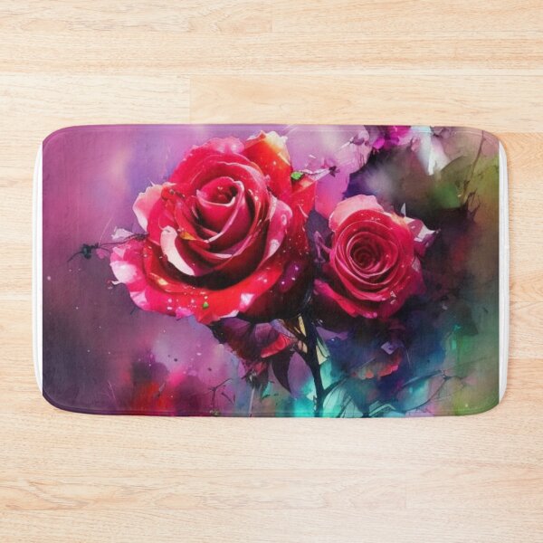Item preview, Watercolour Red Roses designed and sold by Verdant Rose Studio.