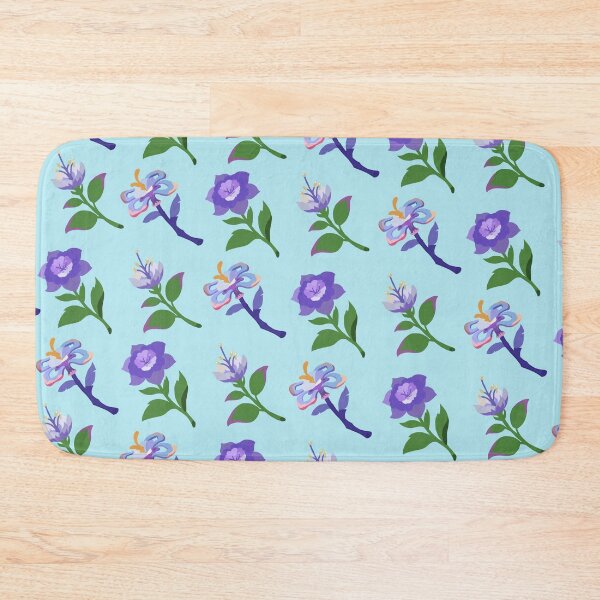 Item preview, Sumeru Flowers Print (Blue) designed and sold by casserolestan.