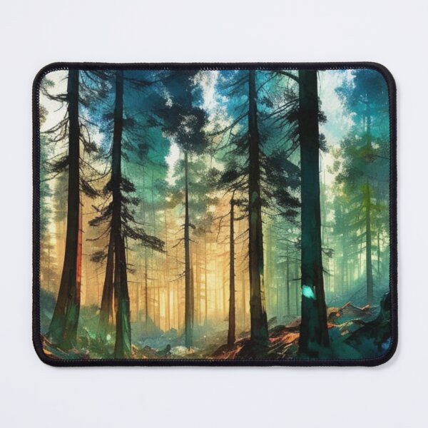 Item preview, Watercolor Boreal Forest designed and sold by Verdant Rose Studio.
